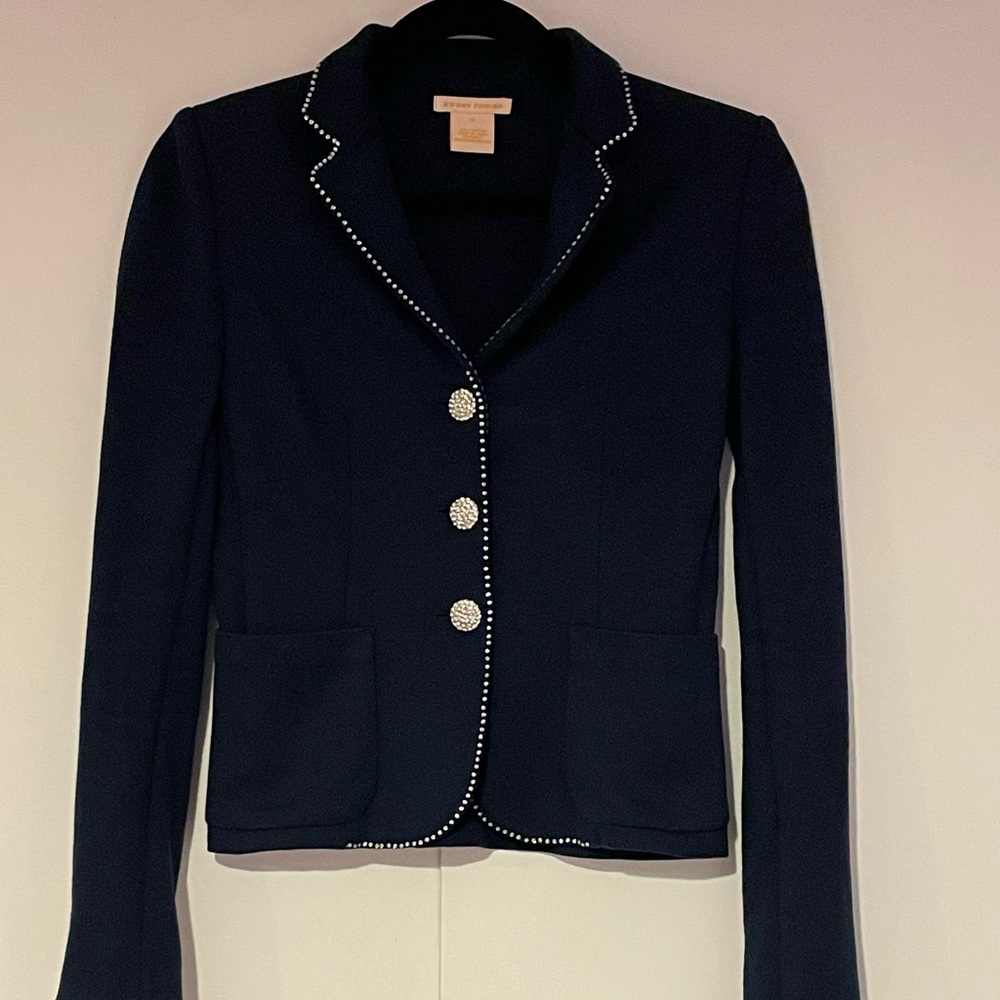 SWEET ROMEO ELEGANT NAVY BLAZER